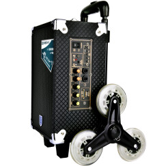 双诺声美SN-01 三轮 6.5英寸低音 户外锂电拉杆音箱 广场舞音响便携式大功率扩音器