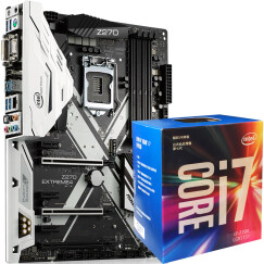 华擎（ASRock）Z270 Extreme4主板 + 英特尔（Intel）酷睿四核I7-7700 1151接口 盒装CPU处理器 套装