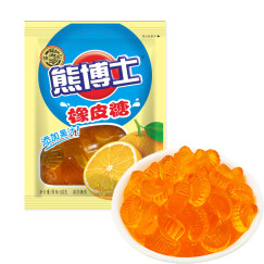 徐福记 熊博士 儿童糖果 橡皮糖 水果软糖 桔子味60g