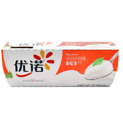 优诺 果层多 风味发酵乳 原味酸奶酸牛奶 100g*3（两件起售）