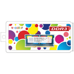 全何(V-Color)低电压版  DDR3 1600 4GB 笔记本内存 彩条