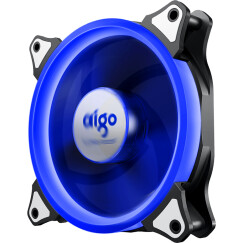爱国者（aigo） 极光 12CM蓝光 电脑机箱风扇（小3P+大4P双接口/水冷排散热/减震脚垫/附4螺丝）