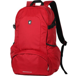 爱华仕（OIWAS）背包 女时尚轻薄双肩包 大容量户外旅行运动包 4071红色