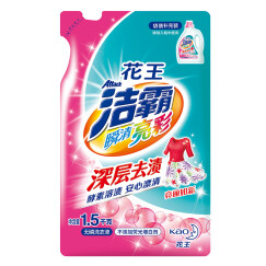 花王洁霸（ATTACK）瞬清亮彩洗衣液补充装 1.5kg(花王出品)