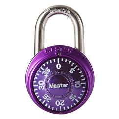 玛斯特（Master Lock）转盘式小号密码锁健身房储物柜挂锁1533MCND 紫色 美国专业锁具品牌