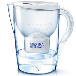 【欧洲原装】碧然德（BRITA）过滤净水器 家用滤水壶 净水壶滤芯 金典Marella3.5L套装白色 1壶1芯