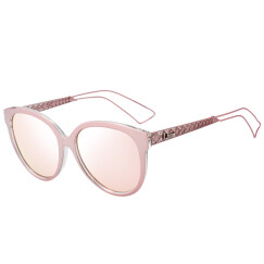 Dior 迪奥 女款粉色镜框粉色镀膜镜片眼镜太阳镜 AMA2 TGW0J 56MM