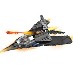 积高（COGO）军事积木隐形战斗飞机 立体拼装隐形轰炸机积木模型 儿童益智玩具400片 13351