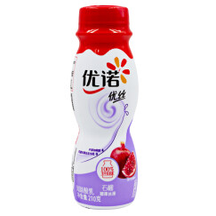 优诺 优丝 风味发酵乳 石榴酸奶酸牛奶 210g（2件起售）