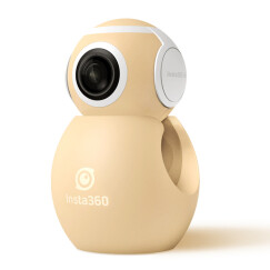 Insta360 Air 360度VR全景相机高清数码相机全景直播拍摄像头自拍旅游美颜智能安卓手机镜头【金色Type-C】