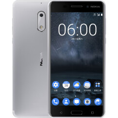 诺基亚6 (Nokia6) 4GB+32GB 银白色 全网通 双卡双待 移动联通电信4G手机