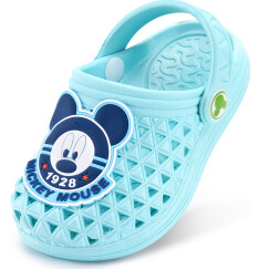 迪士尼 Disney 儿童凉拖鞋 宝宝室内家居鞋洞洞鞋18476天蓝160mm/内长160mm