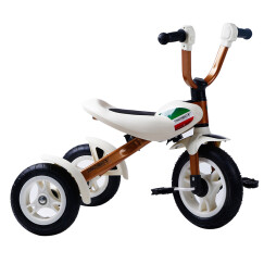 美途（MEACOOL）折叠儿童三轮车 脚踏车宝宝小孩自行车 免充气3-6岁金色