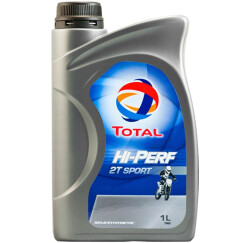 道达尔（Total）动驰HI-PERF 2T SPORT 半合成摩托车机油润滑油 TC级 1L