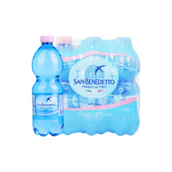 意大利进口 圣碧涛（San Benedetto） 饮用天然水 500ml*6 （新老包装交替）