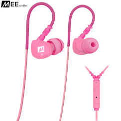 MEELECTRONICS M6P 入耳式运动耳机 立体声线控音乐耳机 粉色