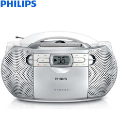 飞利浦（PHILIPS）AZ1066/93 CD机 复读机 录音机 磁带机 跟读机 学习机 卡带机 收音机 转录机 便携收录机