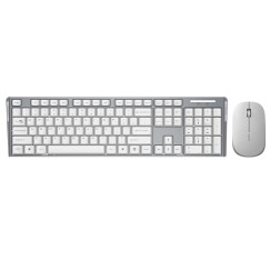 摩天手(Mofii) X130S 无线键鼠套装 薄款防溅水静音省电键盘 家用办公笔记本台式套件 白色