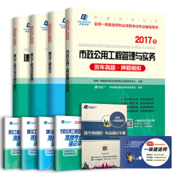 备考2018 2017一级建造师市政专业历年真题 高频考点 考点速记手册（共9册）