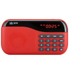 朗琴（ROYQUEEN）X5 便携式插卡收音机随身听 老年mp3音乐播放器 手机迷你音响 数字点唱机 烈焰红