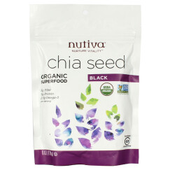 美国原装进口 Nutiva优缇 奇亚籽170g Chia Seed奇雅子 鼠尾草 奇异籽代餐饱腹