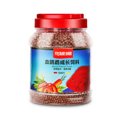 奇溢自然 血鹦鹉成长饲料 水族箱鱼缸观赏鱼饲料大型鱼鱼粮血鹦鹉增艳鱼食 500克 S-401