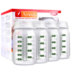阿美达（Ameda）储奶袋/储奶瓶 母乳奶水储存瓶 120ml 标准口径4个装