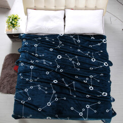 九洲鹿 毛毯绒毯法兰绒毯子午睡空调毯毛巾被珊瑚绒盖毯 2斤 150*200cm