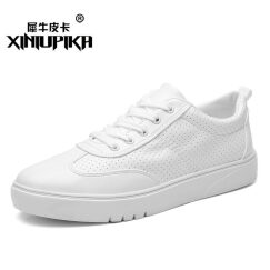 宸超（CHENCHAO） 男鞋商务休闲鞋子男春季新款板鞋休闲鞋男 1665D 白色打孔 40