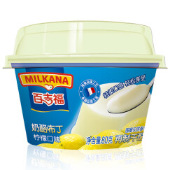 百吉福（MILKANA）奶酪布丁 柠檬味 80g（再制干酪 3件起售）