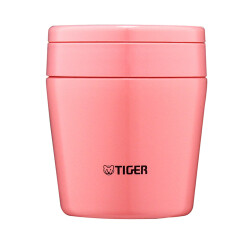 日本进口 虎牌（Tiger）梦重力焖烧杯不锈钢水杯保温桶/壶 儿童男女学生食物罐MCL-A025-PC 250ml粉红色杯子