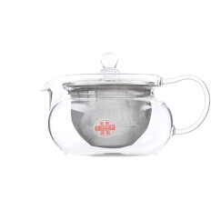 HARIO 日本原装进口茶壶家用耐热玻璃茶壶不锈钢滤网泡茶壶450ML CHJMN-45T