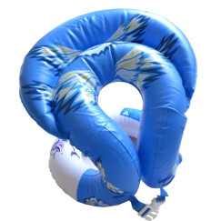 KASITE超弹款儿童/成人泳圈 加厚救生圈 背心式游泳圈 游泳装备 蓝色L码 KY-02