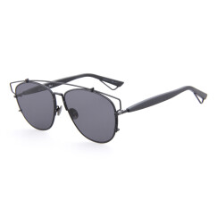 DIOR 迪奥 女款黑色镜框灰色镜片眼镜太阳镜 DIORTECHNOLOGIC 65Z2K 57mm