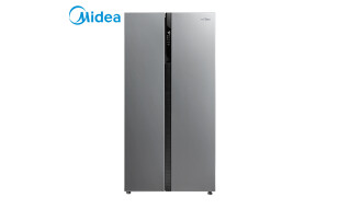 美的(Midea)520升 对开门冰箱 风冷无霜 纤薄机身 电脑控温 节能静音电冰箱 泰坦银 BCD-520WKM(E)