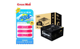 长城（GreatWall）额定500W HOPE-6000DS电脑电源 （双8PIN/75cm长线材/温控风扇/宽幅/独立开关）