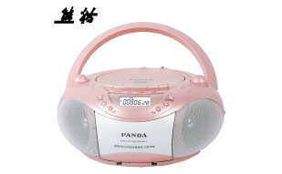 熊猫（PANDA）CD-850CD播放机 英语复读学习机 磁带机 录音机 DVD插卡音响 收录机 收音机 胎教机（珠光红）