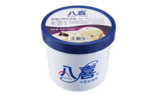 八喜 冰淇淋 朗姆口味 1100g*1桶 家庭装 桶装 量贩装