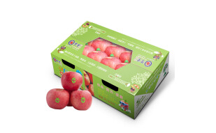 京鲜生陕西洛川红富士苹果12粒 4.2斤  单果160g-180g 生鲜 水果