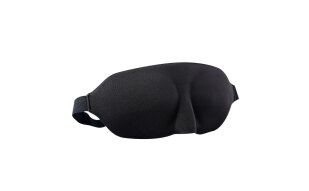 C&C 3D立体轻薄透气遮光眼罩 柔软舒适护眼 旅行午休睡眠男女眼罩 酷黑经典