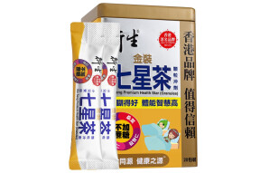 中国香港衍生港版金装双料七星茶颗粒冲剂 10g*20包 金装七星茶一盒装