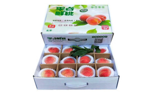 河北春雪水蜜桃水果新鲜桃子5斤大果整箱
