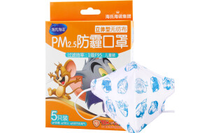 海氏海诺 一次性儿童口罩 PM2.5防霾立体无纺布口罩 卡通5只装