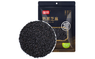 富昌 熟黑芝麻100g 低温炒制 五谷杂粮粗粮 无杂质香醇饱满干吃免洗