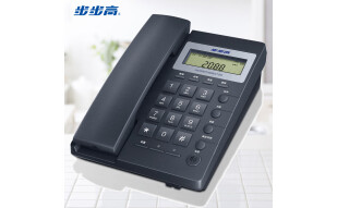 步步高（BBK）电话机座机 固定电话 办公家用 经久耐用 座式壁挂式双用 HCD6082雅蓝