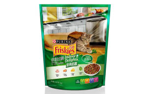 喜跃(Friskies)成猫猫粮1.4kg 室内猫去毛球 鸡肉牛肉 深海鱼 奶酪和菠菜口味