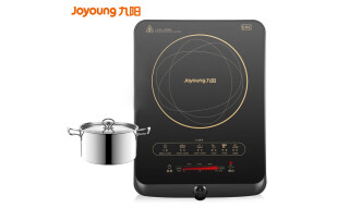 九阳（Joyoung）电磁炉 电池炉 火锅炉 电磁灶 智能定时 黑晶面板 2100W大火灶C21-L86 赠欧式汤锅