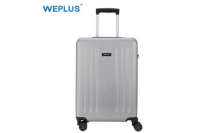 WEPLUS唯加 拉杆箱万向轮行李箱男女小登机箱大号20英寸24英寸旅行箱密码箱学生皮箱 7605新款银色 20英寸
