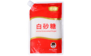 舒可曼白砂糖400g【拧盖设计】白糖食糖调料调味咖啡伴侣冲饮用糖