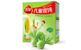 三全 儿童馄饨 虾仁玉米口味 210g 早餐 云吞 火锅食材
